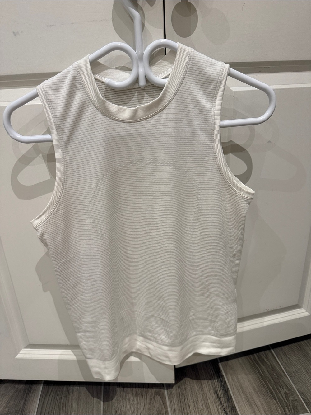 Women's Sleeveless Ribbed Tank Top - Cream